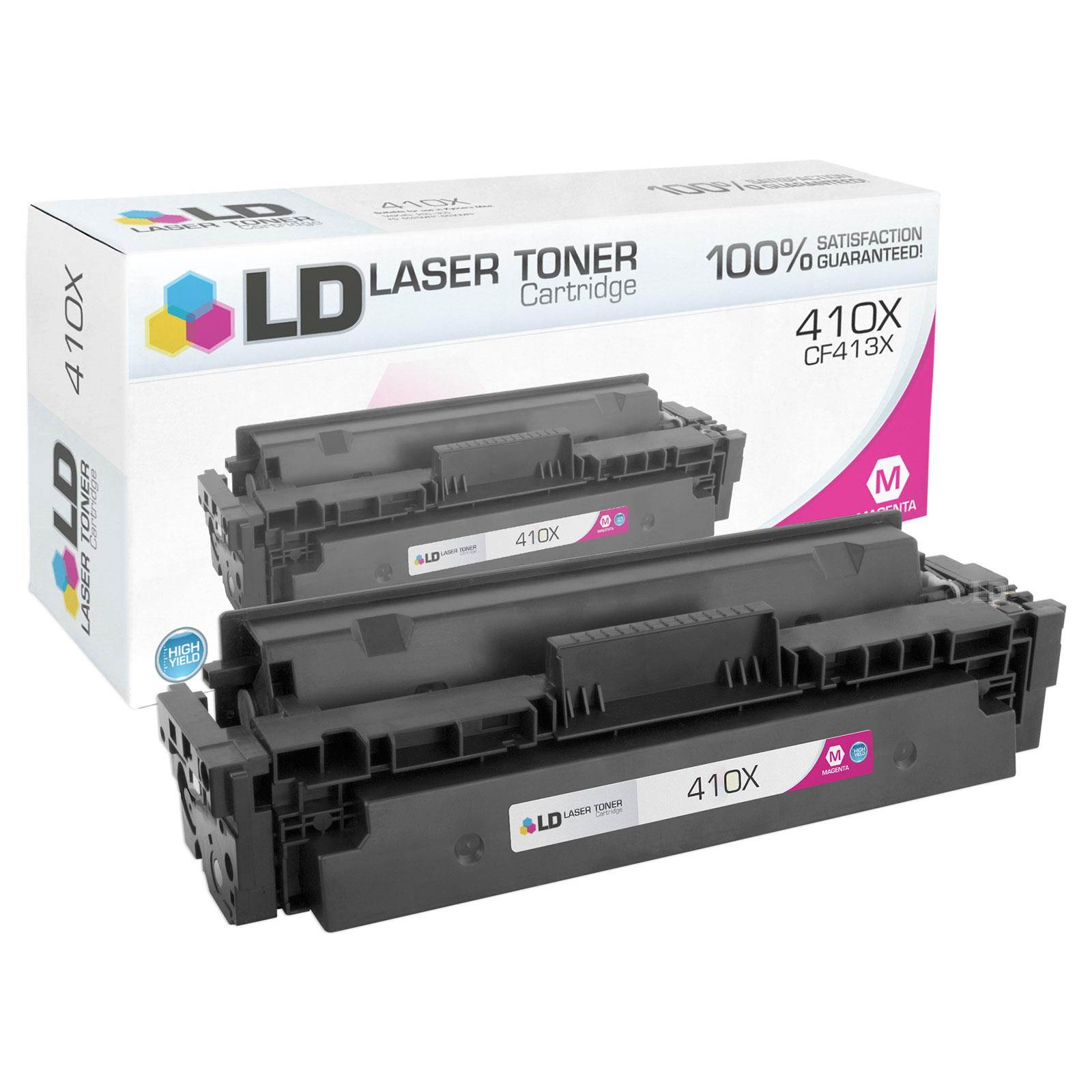 LD Compatible Toner Cartridge Replacement for HP 410X High Yield (2 Black, 1 Cyan, 1 Magenta, 1 Yellow, 5-Pack)