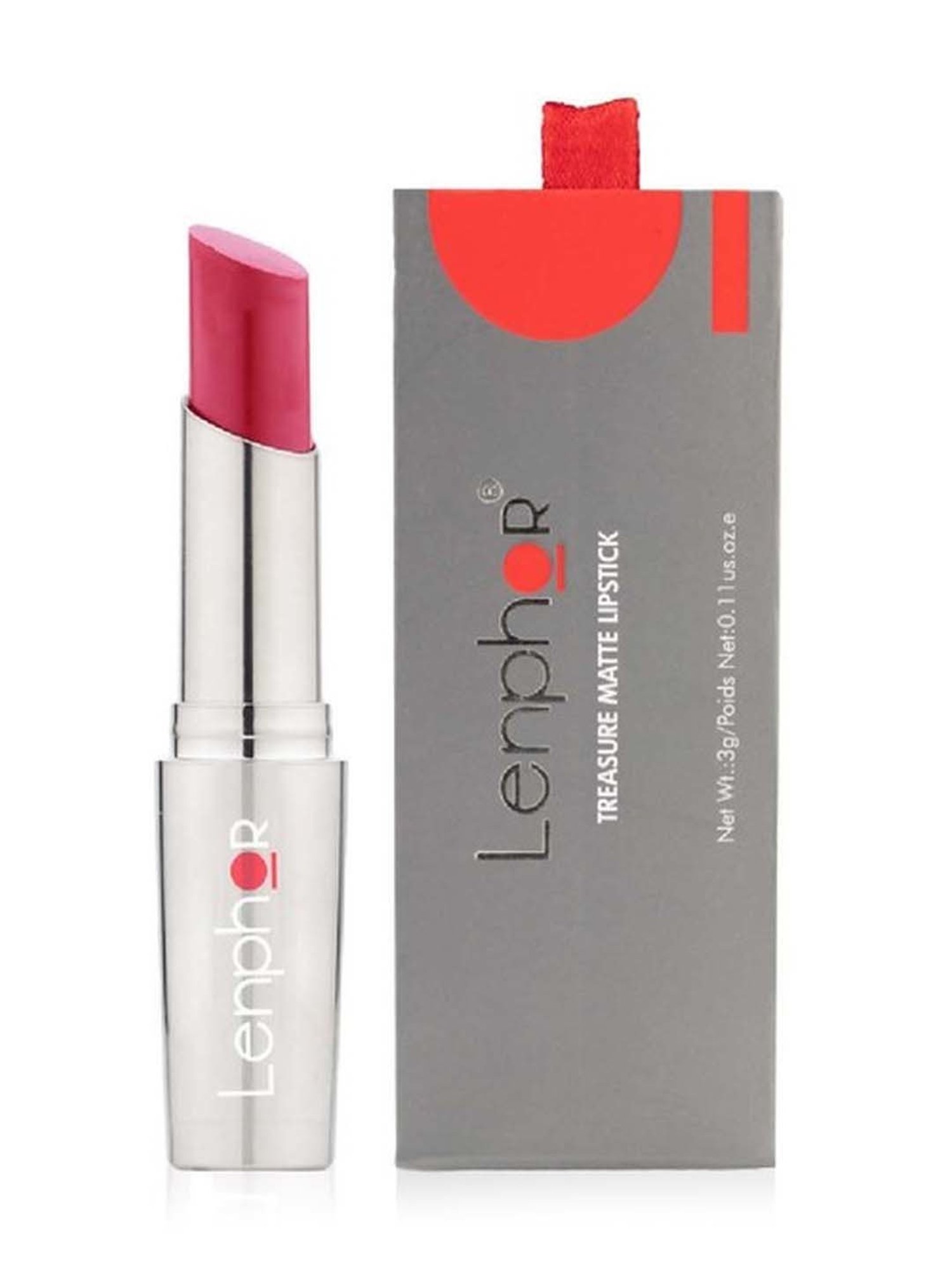 Lenphor Treasure Matte Lipstick Dark Plummer 013 - 3 gm