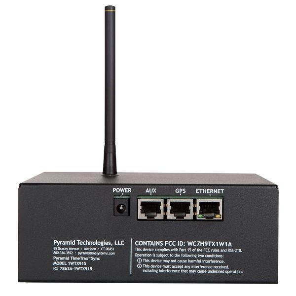 PYRAMID 9T1WI 14" RF Transmitter Desktop Clock, Black