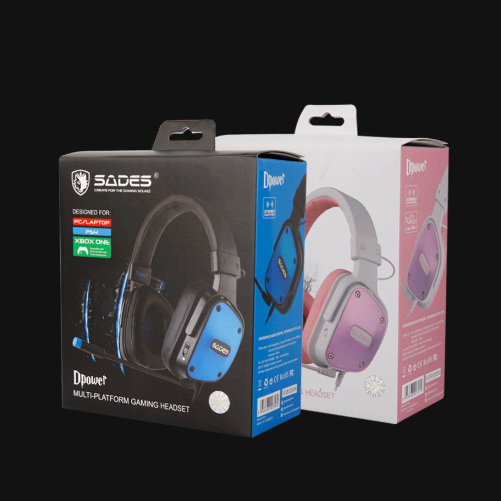 Dpower Gaming Headset 3.5mm Headphones Lightweight Multi-platform For PC/Xbox One/PS4