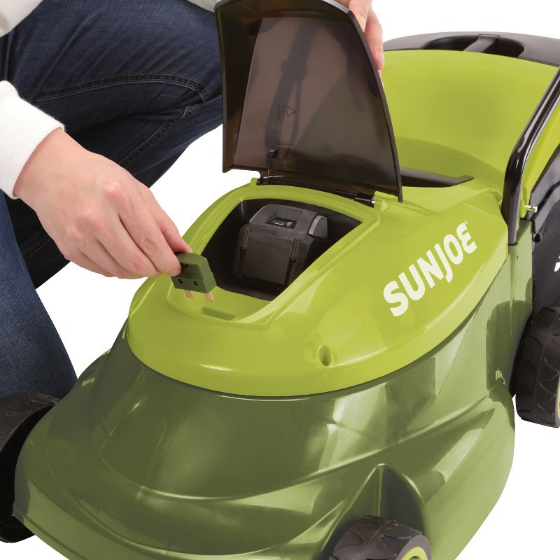 Sun Joe 14" 28 Volts Cordless Lawn Mower - Green