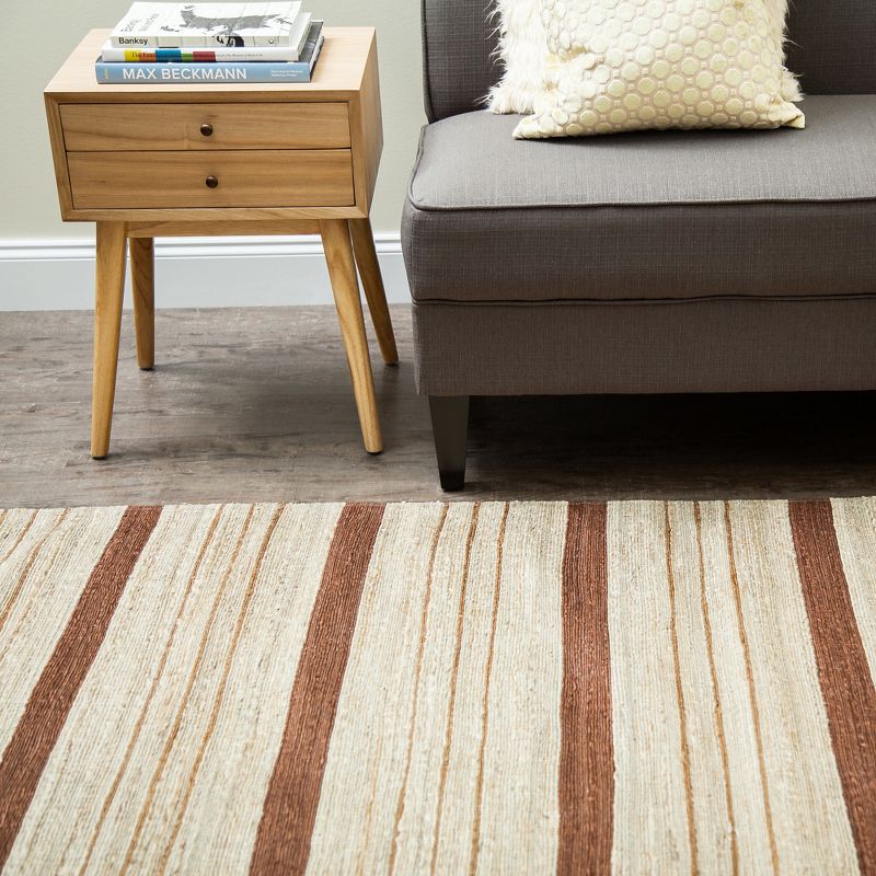 Stripe Woven Area Rug 5'X7' - Anji Mountain