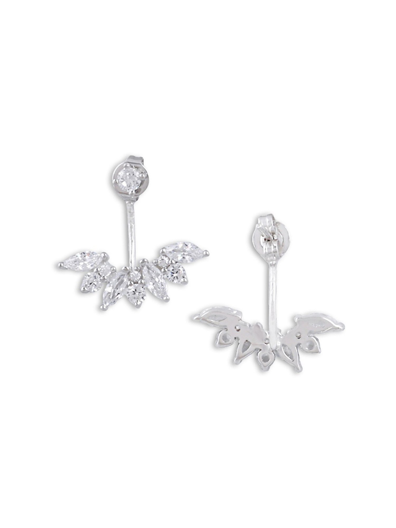 The Real Effect London 800 Sterling Silver Drop Earrings for Women