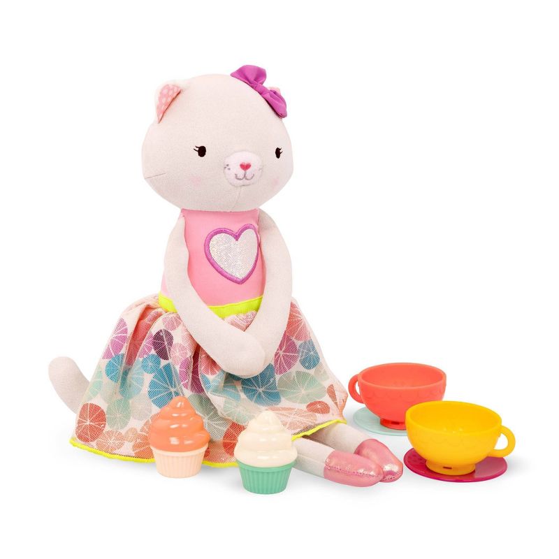 B. toys Plush Cat, Board Book & Tea Set - Tippy Toes Cali Cat