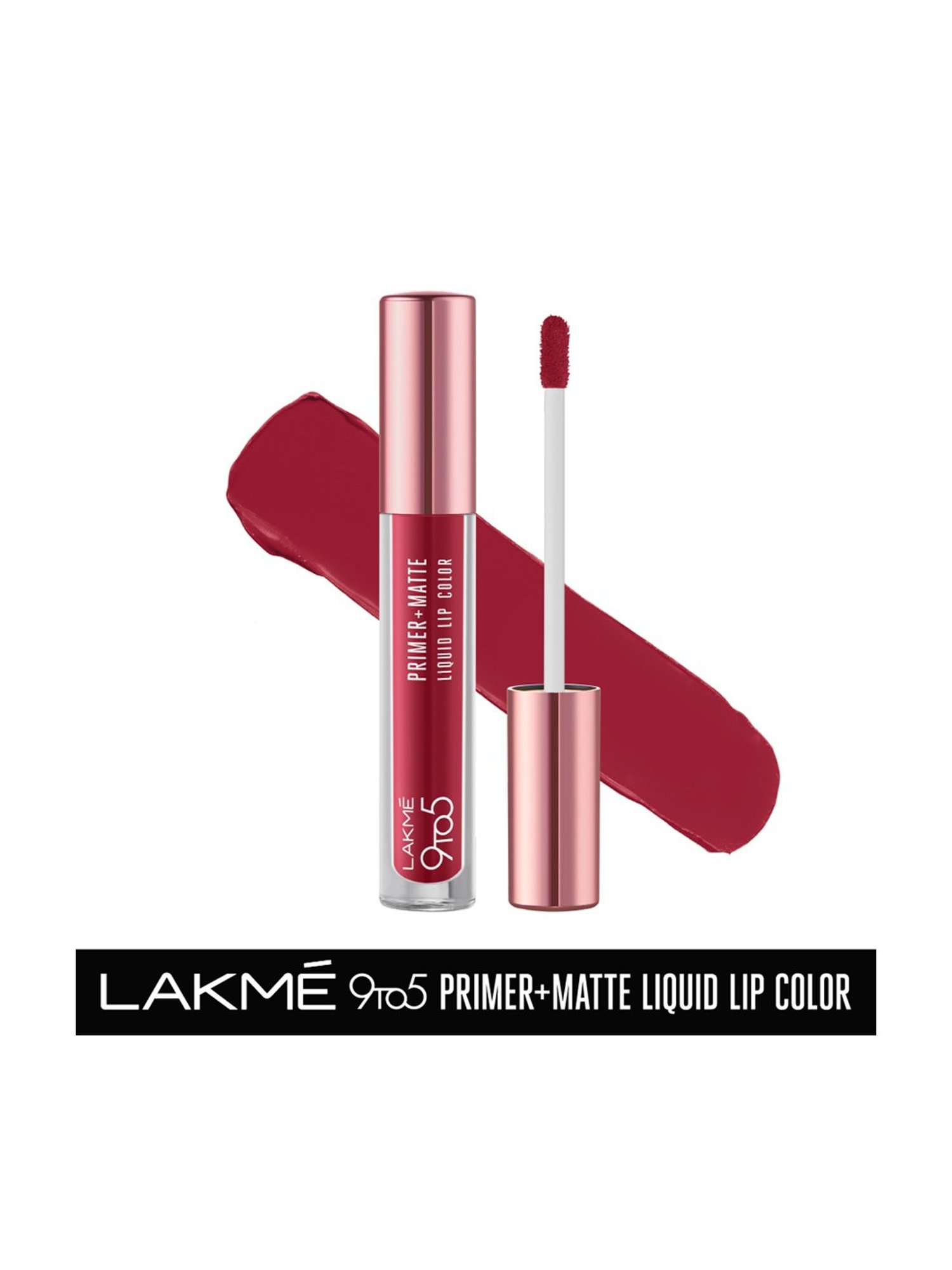 Lakme 9 to 5 Primer Plus Matte Liquid Lip Color MP3 Dusty Rose - 4.2 ml