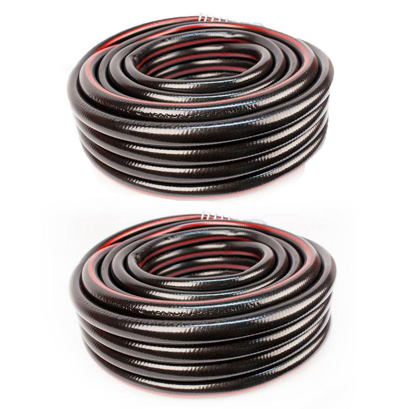 Teknor Apex NeverKink Series 75 Ft. Heavy Duty Commercial Garden Hose (2 Pack)