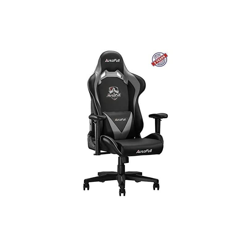 Pro Big and Tall Gaming Office Chair Ergonomic High Back PU Leather Bucket Seat Racing Desk Chairs with Headrest and Lumbar Support