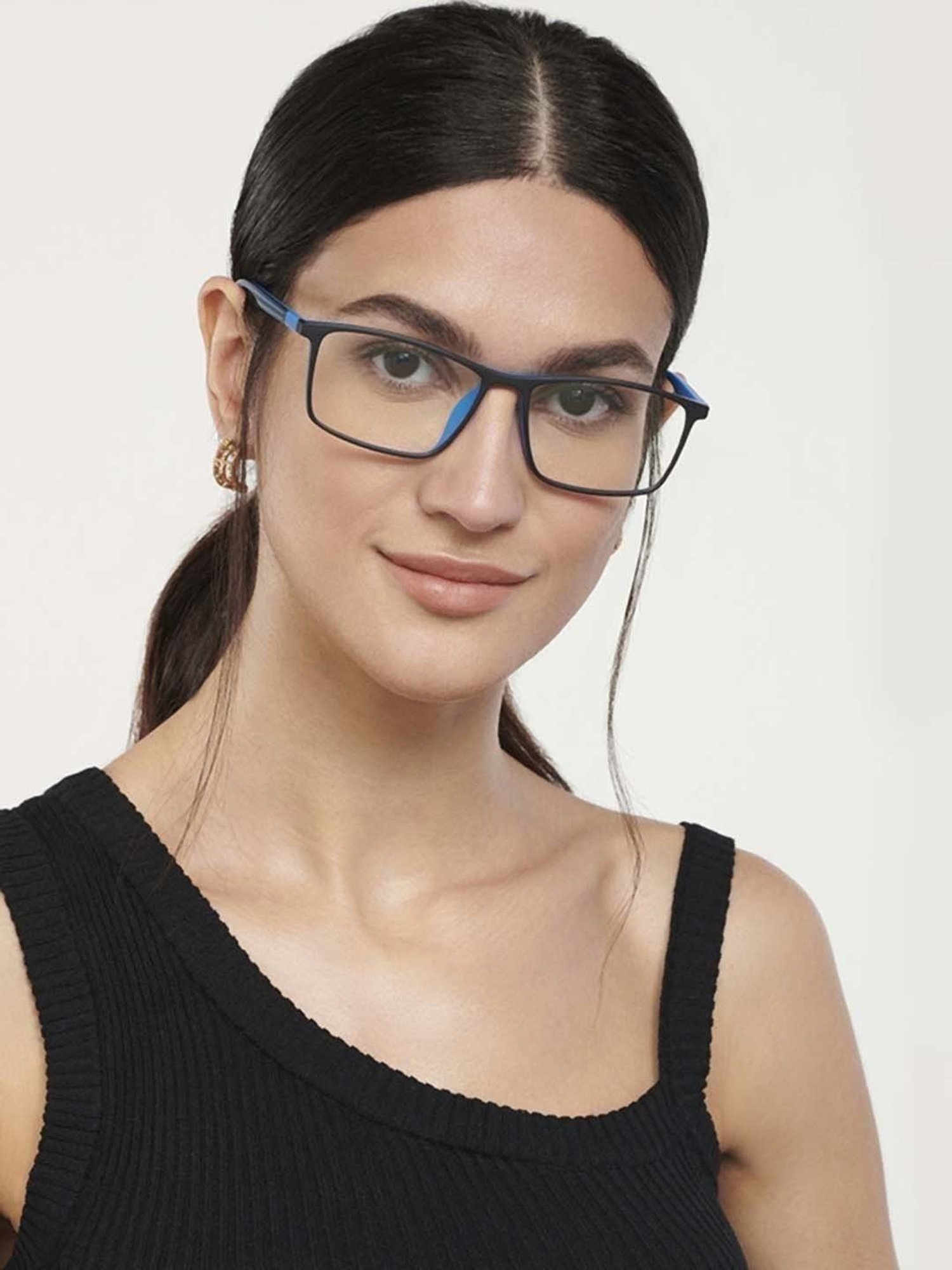 Lenskart Blu LB E14255 Jet Black Full Rim Rectangular Computer Glasses
