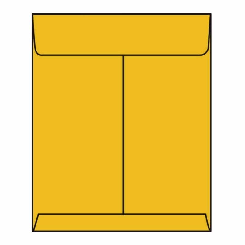 Open End Catalog Envelopes, 9-1/2" x 12-1/2", 28#, Tan / Brown Kraft, Center Seam (Box of 500)