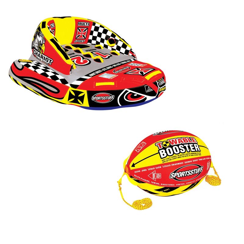 Sportsstuff Chariot Warbird 2 Rider Towable Tube & Boat Tubing Towing System