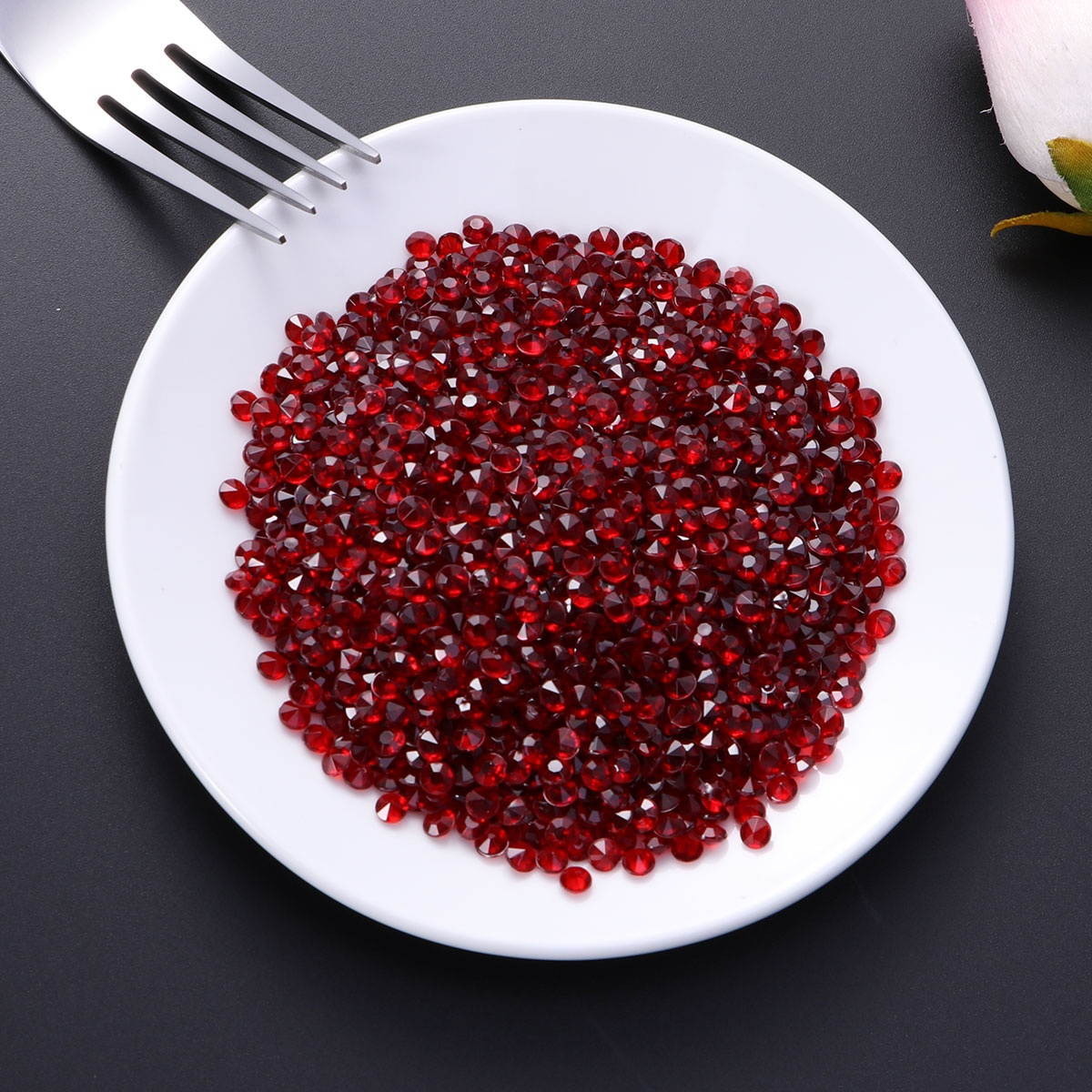 2000pcs 4.5mm Transparent Wedding Table Scattering Crystals Acrylic Diamonds Wedding Bridal Shower Party Decorations Vase Fillers