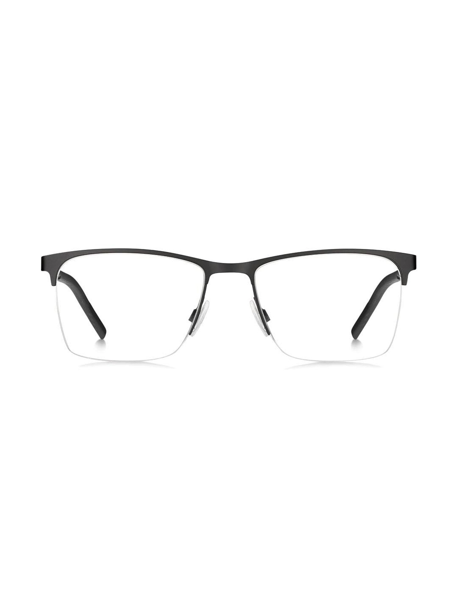 HUGO Black Rectangular Eye Frames for Men