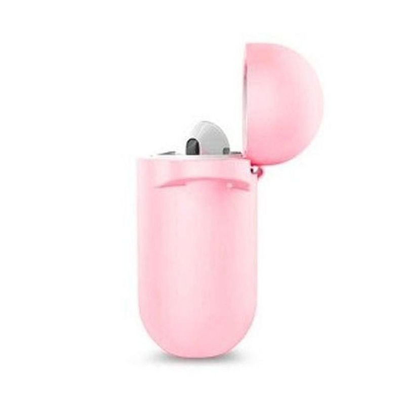 Insten Silicone Case Cover w/ Hookups & Airpods Strap compatible with Apple AirPods1/2, Pink