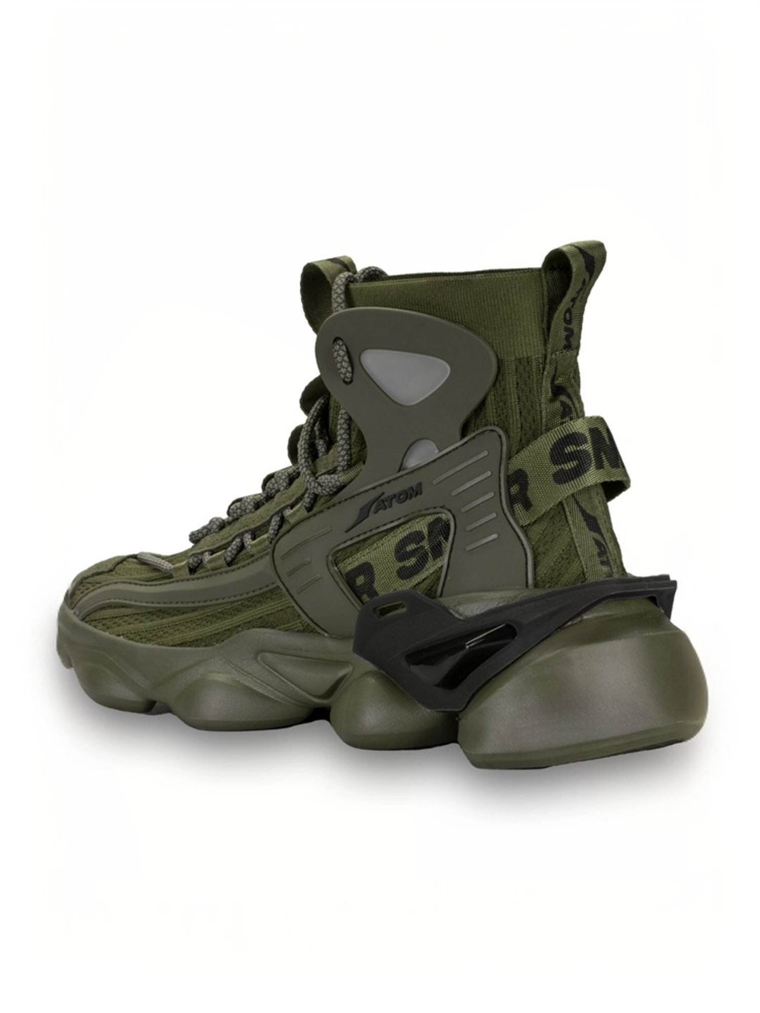 Atom Men's Gansta1 Olive Running Shoes