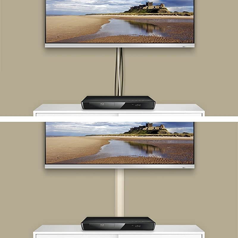 TV Cable Raceway Large On Wall Cord Cover Beige 39 Inch Channel to Hide and Conceal Cords and Wires 2 Inches Wide by 1 Inch High