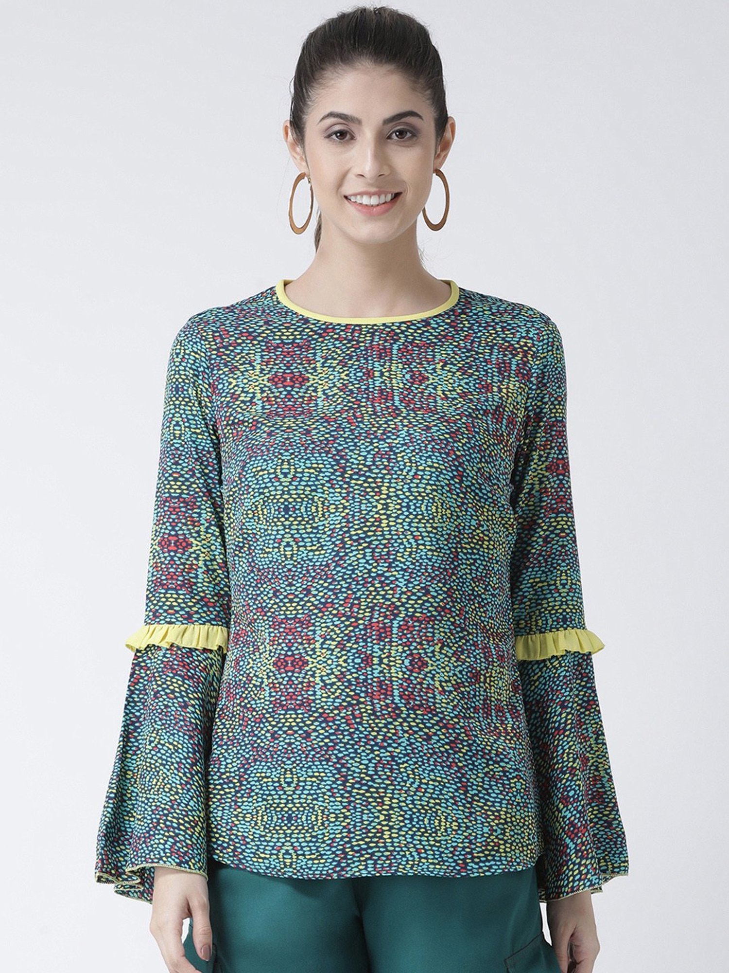 KASSUALLY Multicolor Printed Top