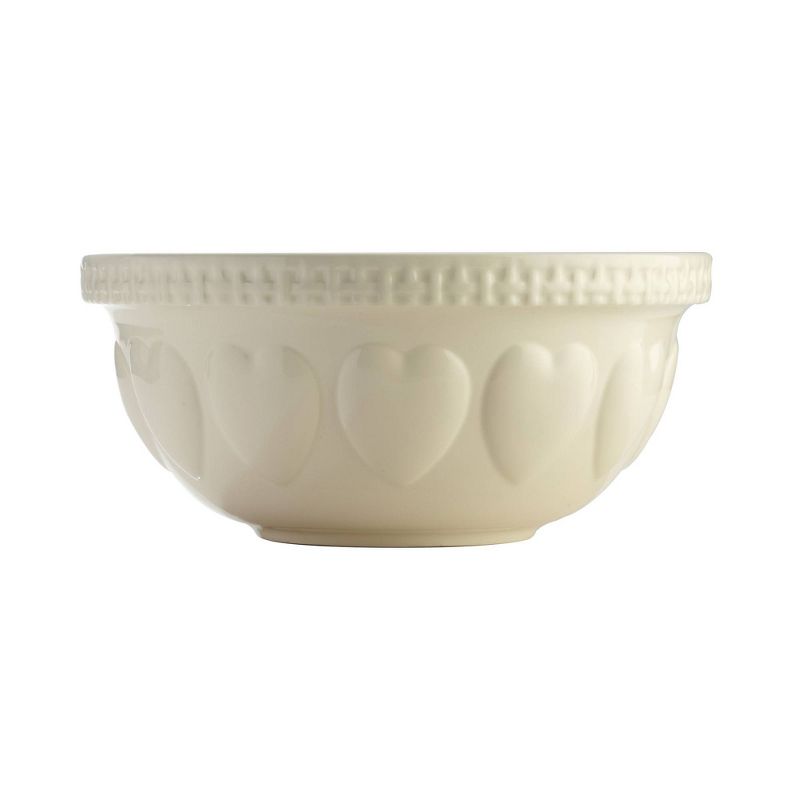 Mason Cash 135oz Earthenware Hearts Mixing Bowl Cream