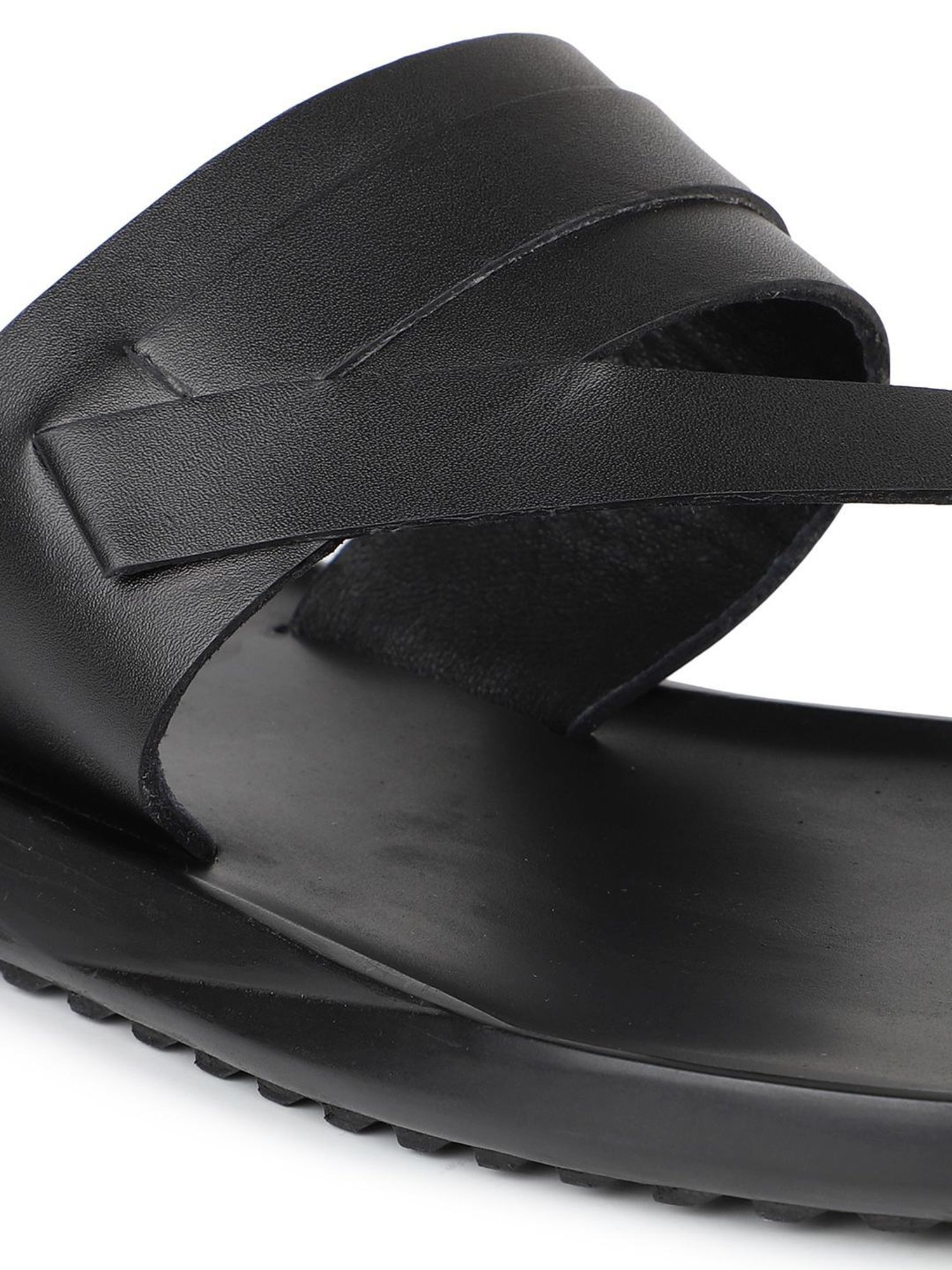 Atesber by Inc.5 Men's Black Toe Ring Sandals