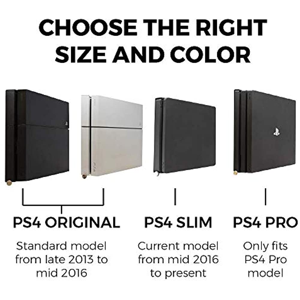 HumanCentric PS4 Slim Mount | Mount on the Wall or on the Back of the TV