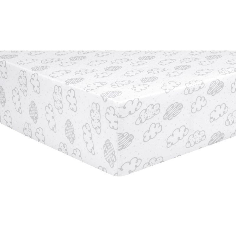 Trend Lab Fitted Crib Sheet - Clouds