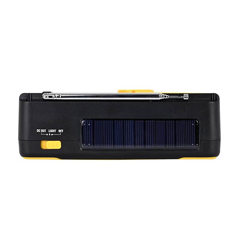 Voyager Scout Emergency Radio KA400 AMFM NOAA Weather Alert 5Way Powered Solar Crank Radio Receiver with Bluetooth MP3 Player LED Flashlight and USB Mobile Phone Charger