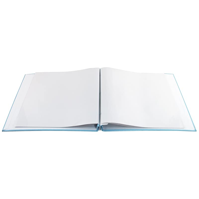 MBI 135x125 Inch Baby Scrapbook Album with 12x12 Inch Pages with Photo Opening Blue 850032