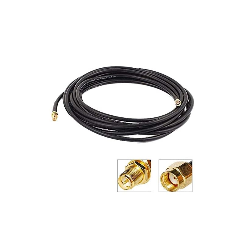 9M30ft RPSMA WiFi Antenna Extension Cable Coaxial Extension Cable Male to Female Connector for Wireless LAN Router Bridge amp Other External Antenna Equipment Not for TV