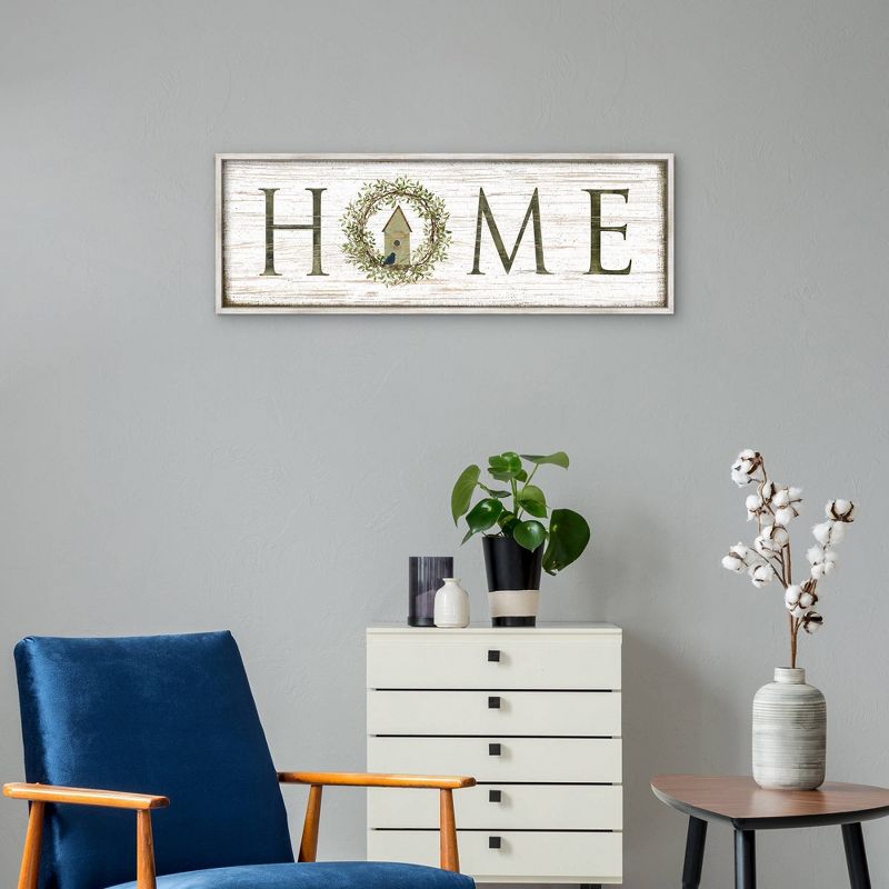 Home Panel By Beth Albert Framed Canvas Art Print - Masterpiece Art Gallery