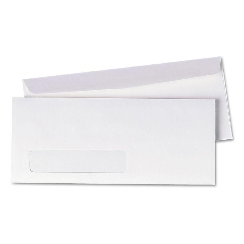 Quality Park Window Envelope #10 4 1/8 x 9 1/2 White 500/Box 90120