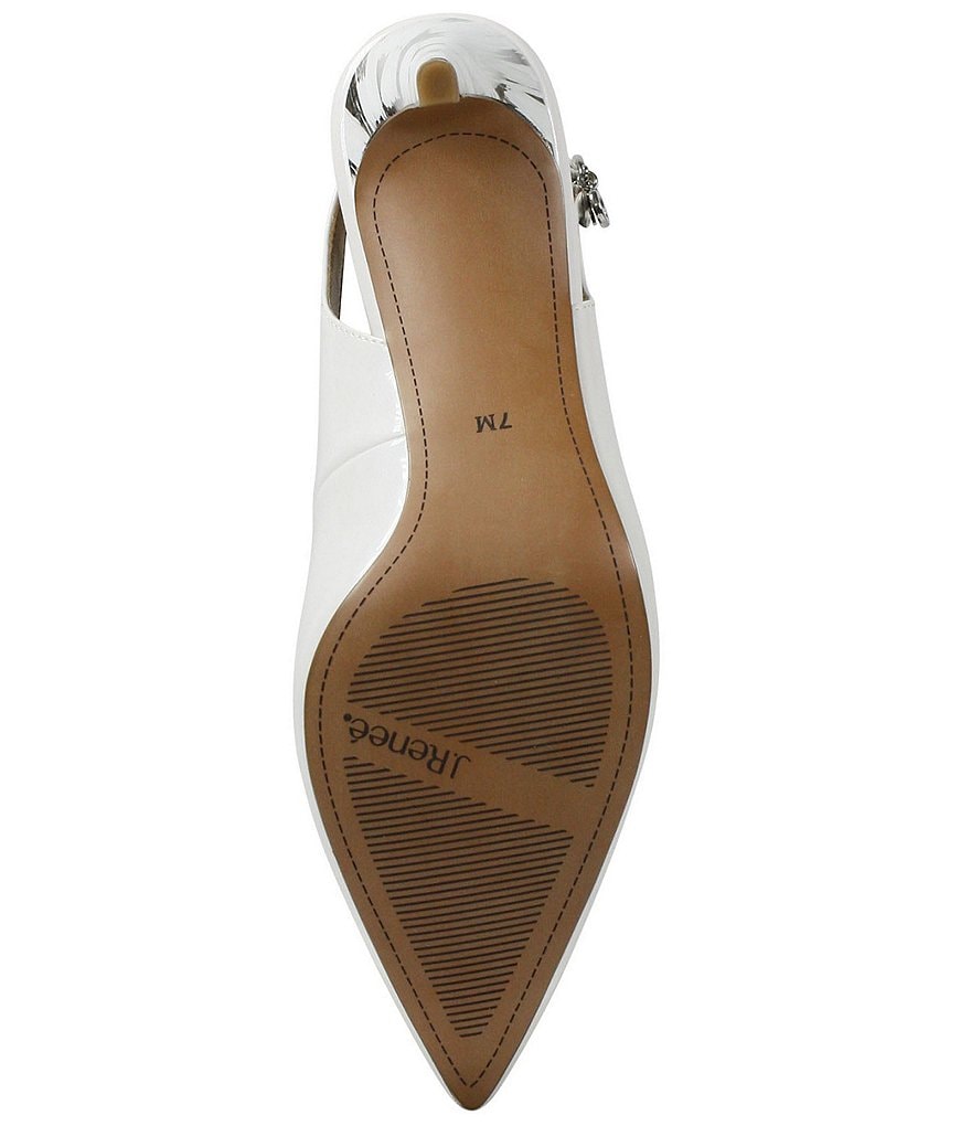 J. Renee Belamie Patent Slingback Pointed Toe Pumps