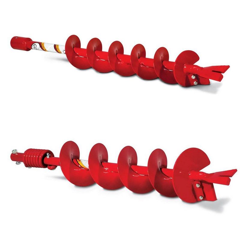 Earthquake Auger Fishtail Point Replaceable Post Hole Digger Bit, 4" & 6" Bits
