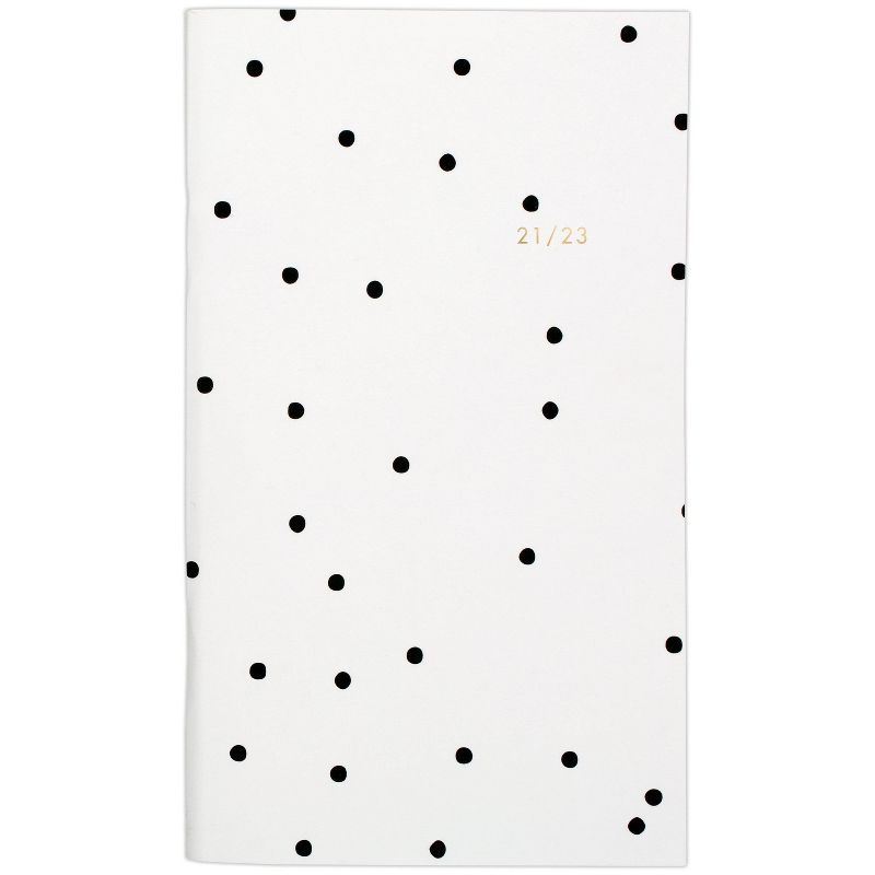 2021-23 Academic 2-Year Packet Planner 3.625" x 6.25" Monthly White with Black Dots - Sugar Paper™