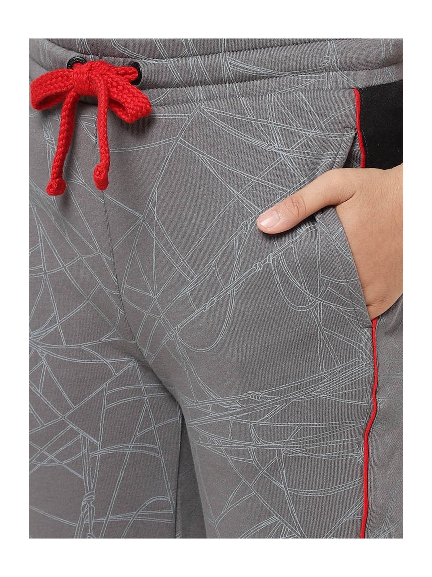 Jack & Jones Junior Grey Printed Sweatpants