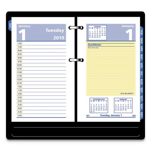 AT-A-GLANCE QuickNotes Daily Desk Calendar Refill - Calendars
