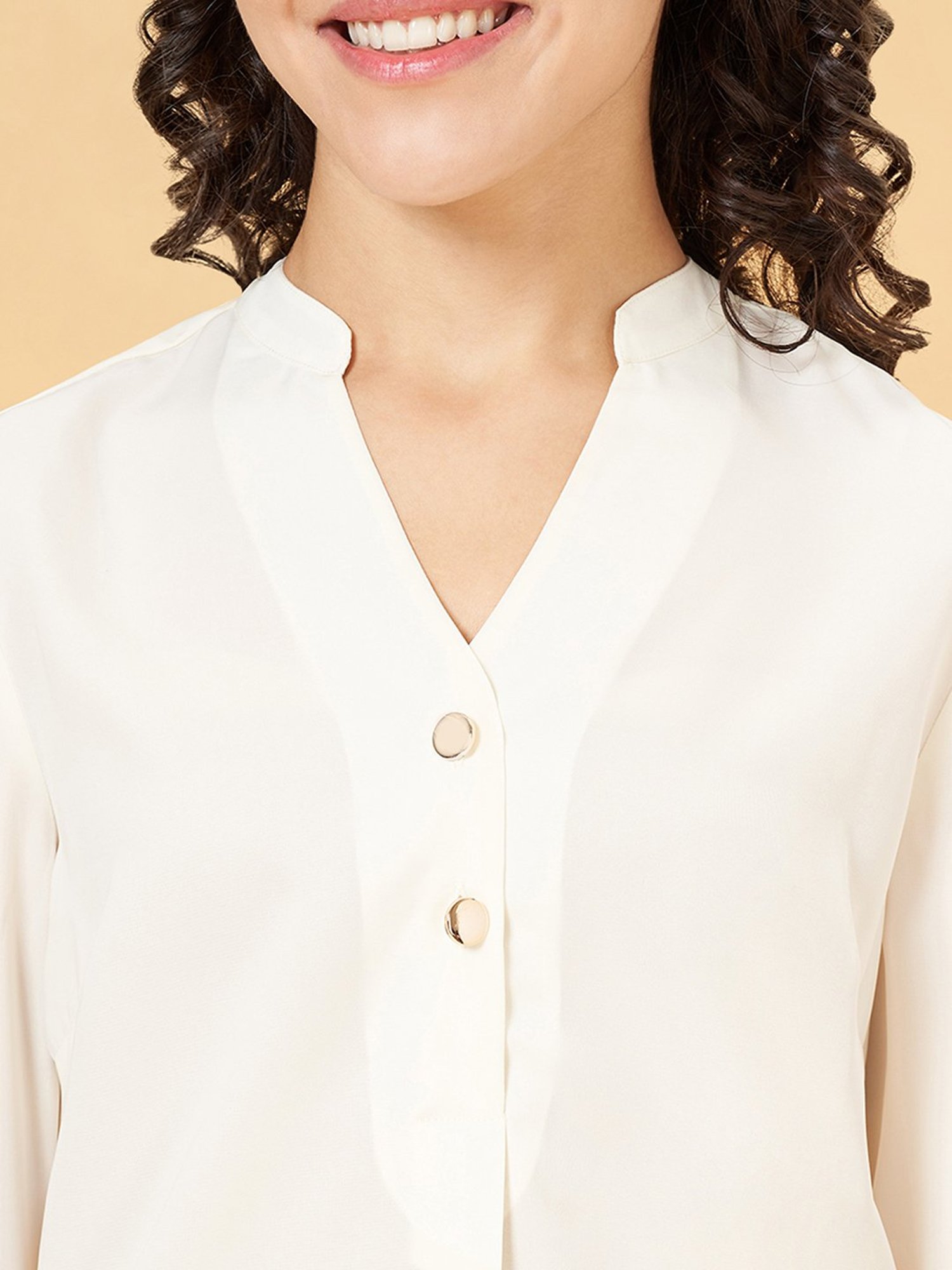 Annabelle by Pantaloons White Regular Fit Top