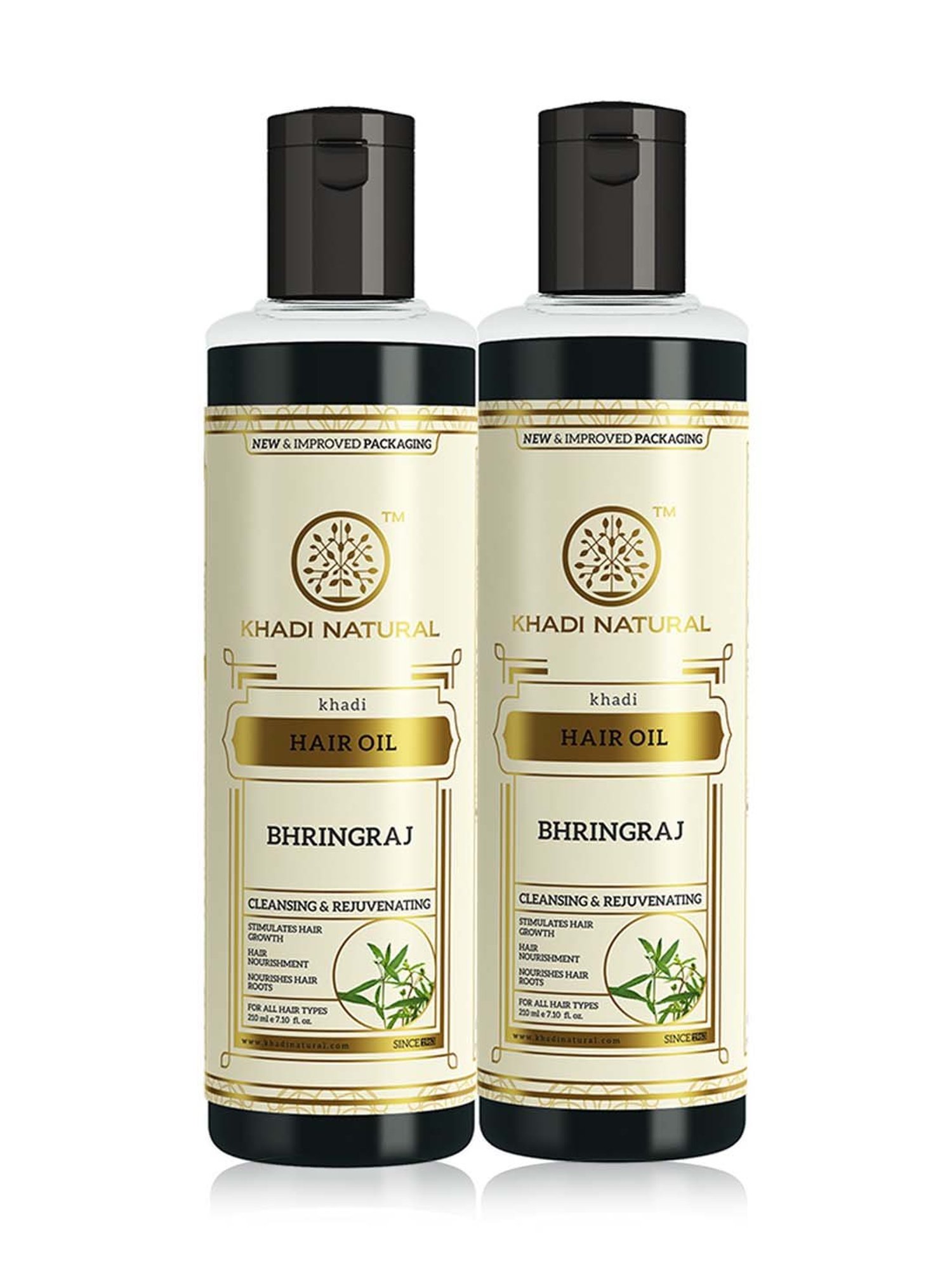 Khadi Natural Bhringraj Hair Oil Pack of 2 - 420 ml