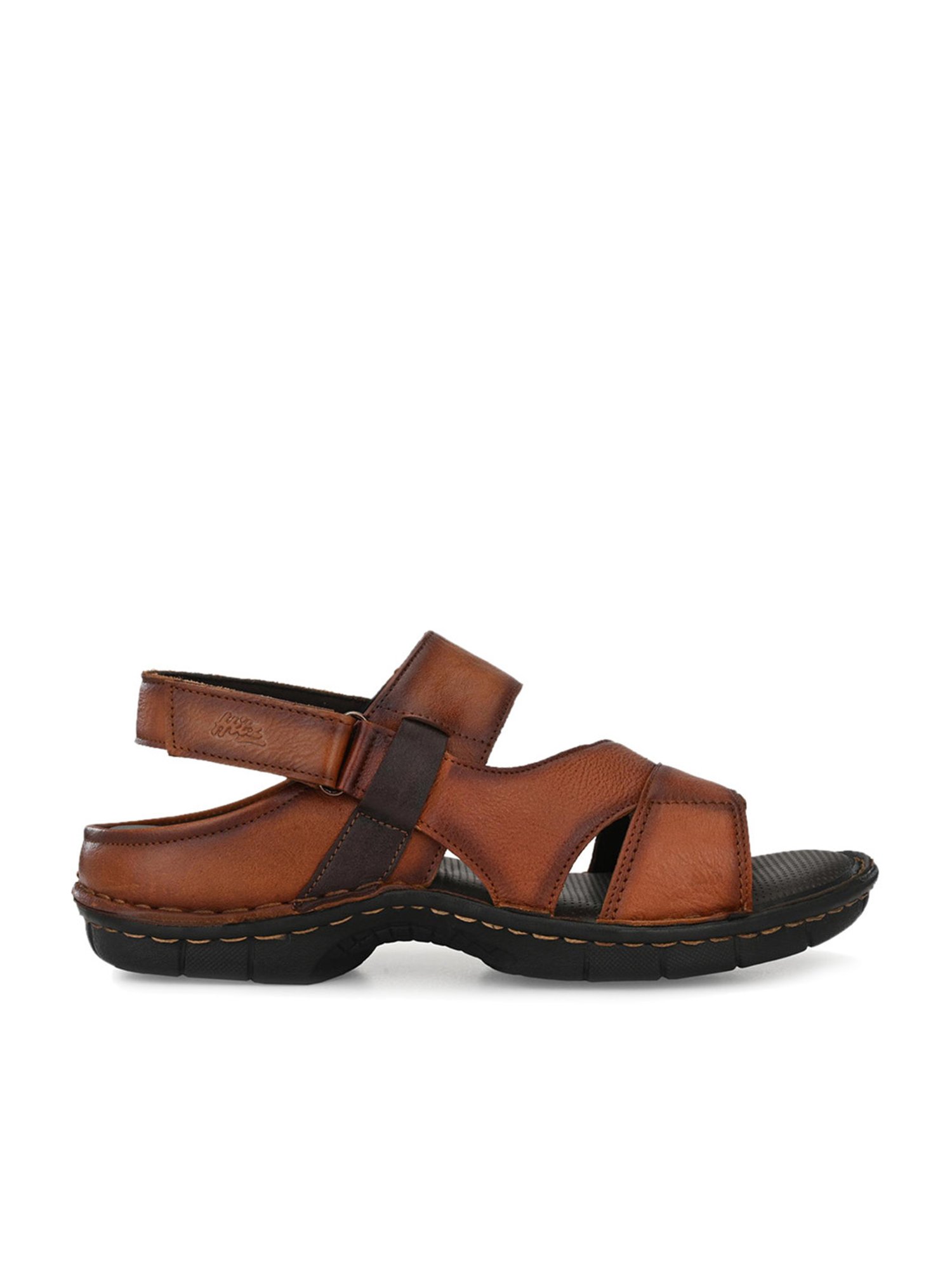 Hitz Men's Tan Back Strap Sandals