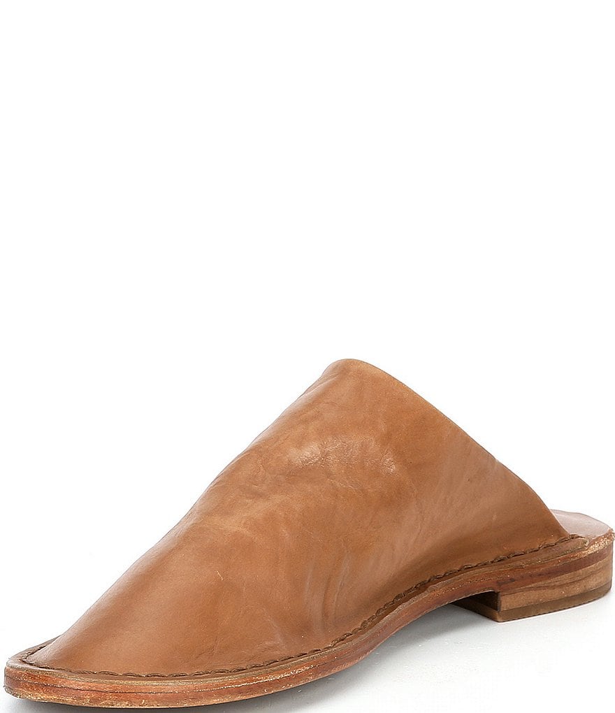 Free People Blake Stitch Down Leather Mules