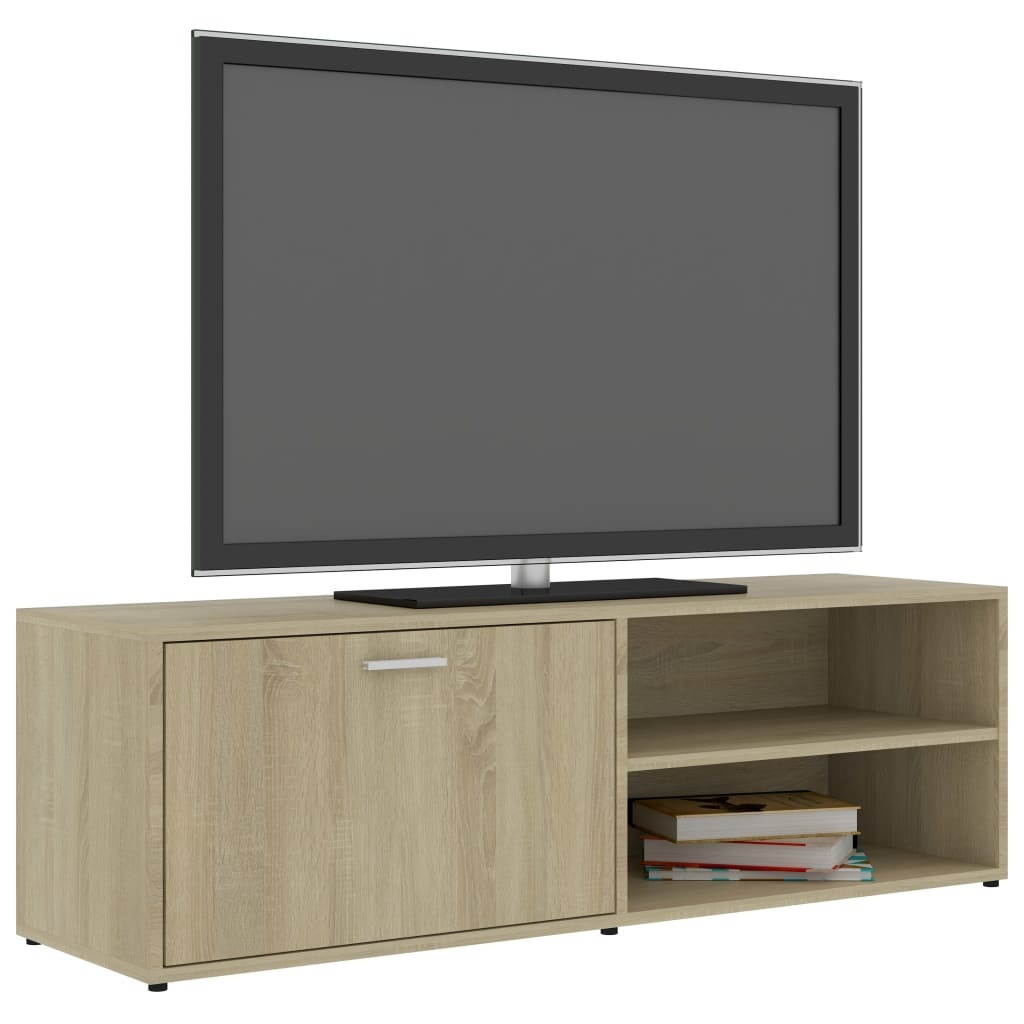 vidaXL TV Cabinet Color Sonoma Oak Chipboard Stand Indoor Home Furniture