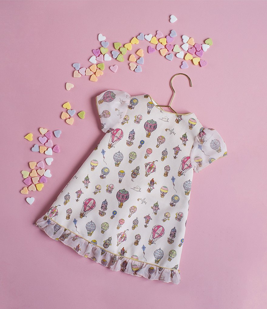 Atelier Choux Paris Toddler Girls 2-5 Hot Air Balloons Velour Party Dress