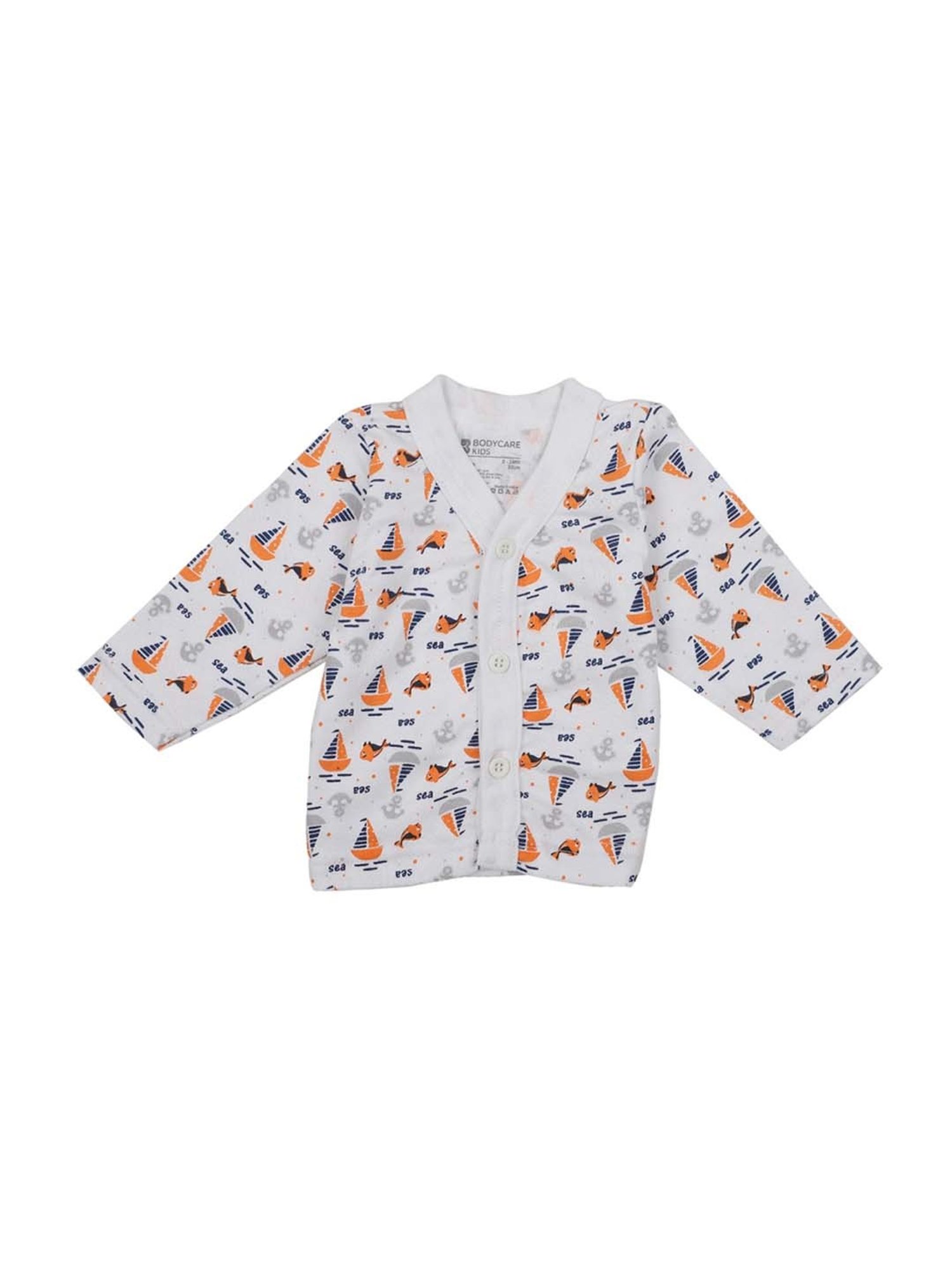 Bodycare Kids Multicolor Cotton Printed Full Sleeves T-Shirts (Pack of 6)