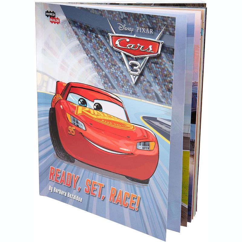 Incredibuilds Disney Cars Lightning McQueen Book & Wood Model Figure Kit