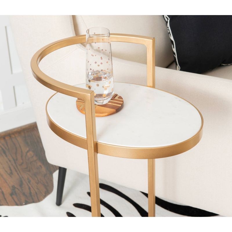 Kleier Side Table Gold - Powell Company