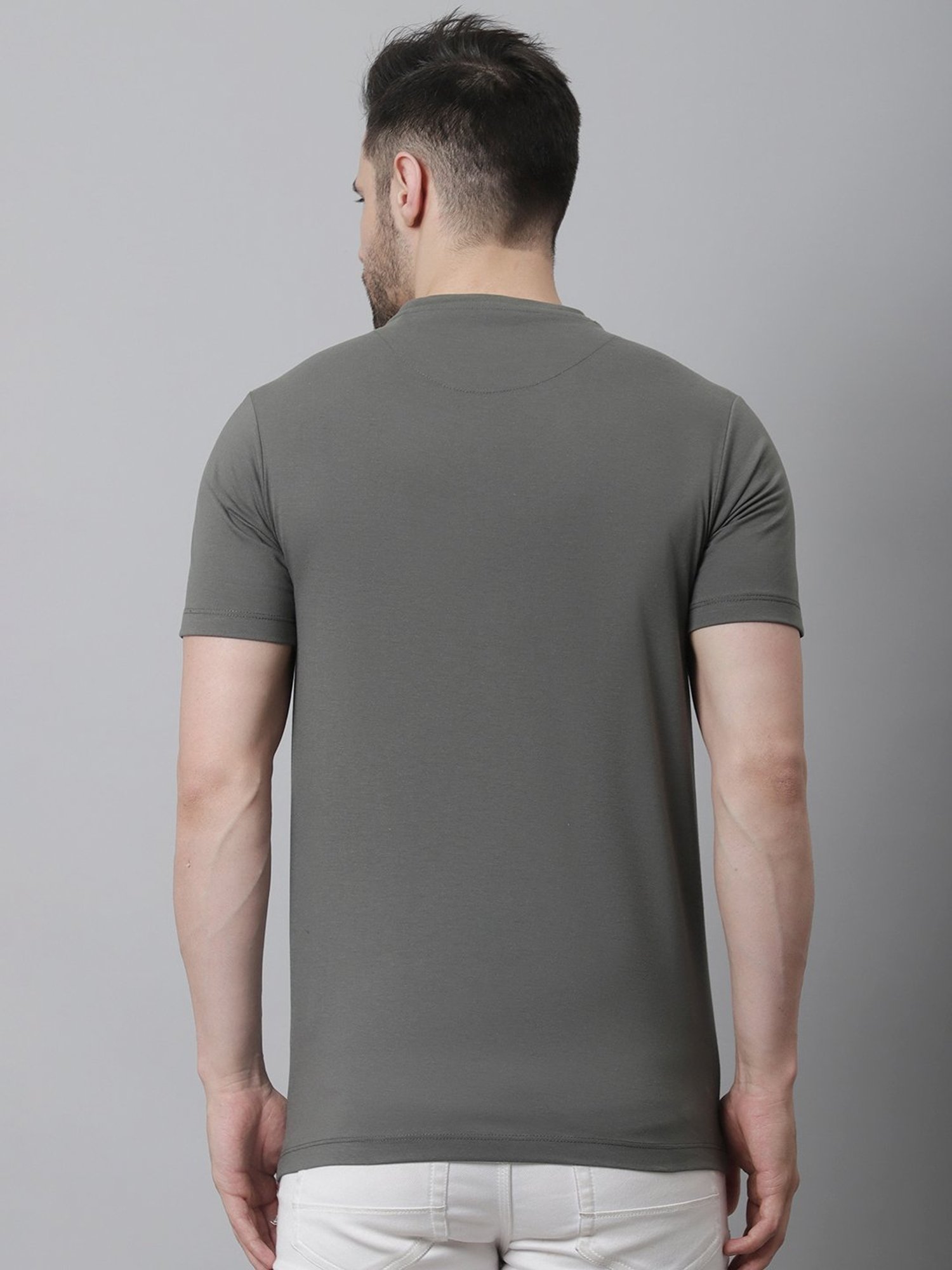 Venitian- Forbidden Clothing Charcoal Slim Fit Graphic Print Crew T-Shirt