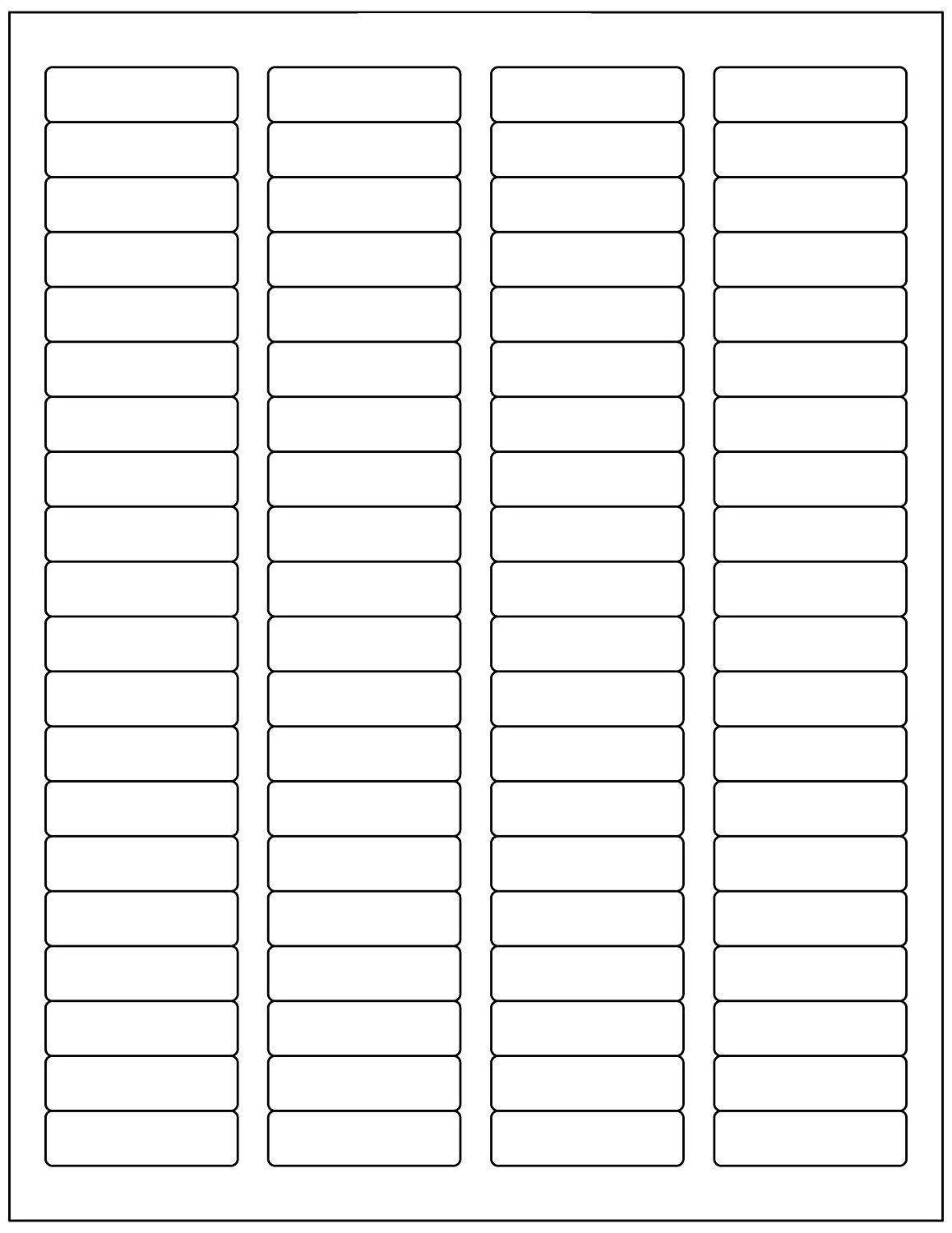 BESTeck White Laser Inkjet 1.75"x0.5" Return Address Mailing FBA Labels 80-UP 80 Labels Per Sheet (500 Sheets)