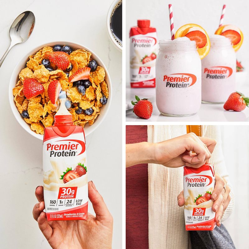 Premier Protein Strawberry Shake - 11 fl oz/4ct