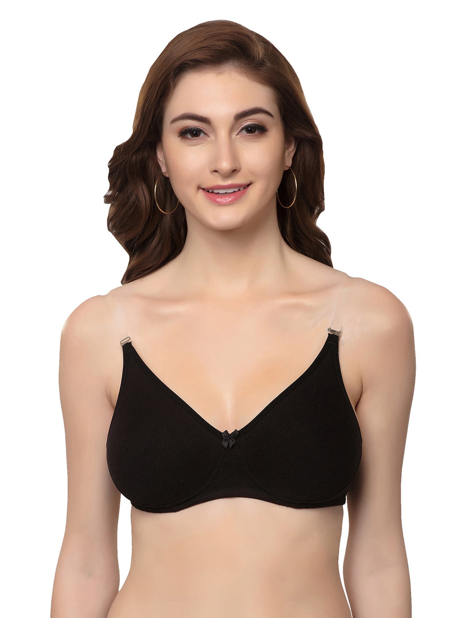 Inner Sense White & Black Full Coverage Backless Bra - Pack of 3