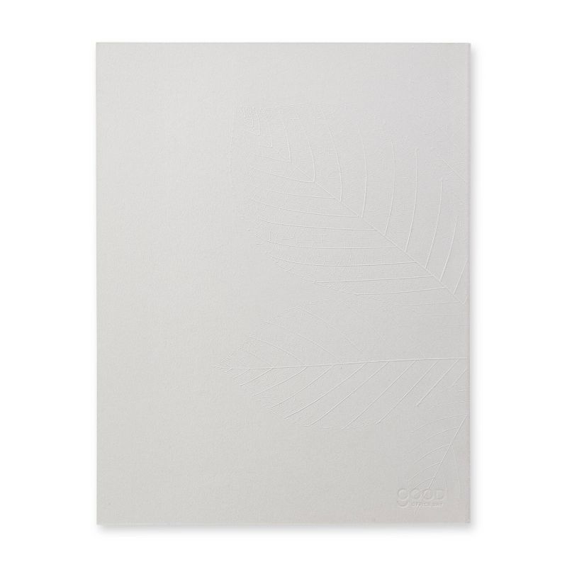 128 page College Ruled 1 Subject Spiral Notebook 10"x7.5" Debossed Gray - Good Office Day