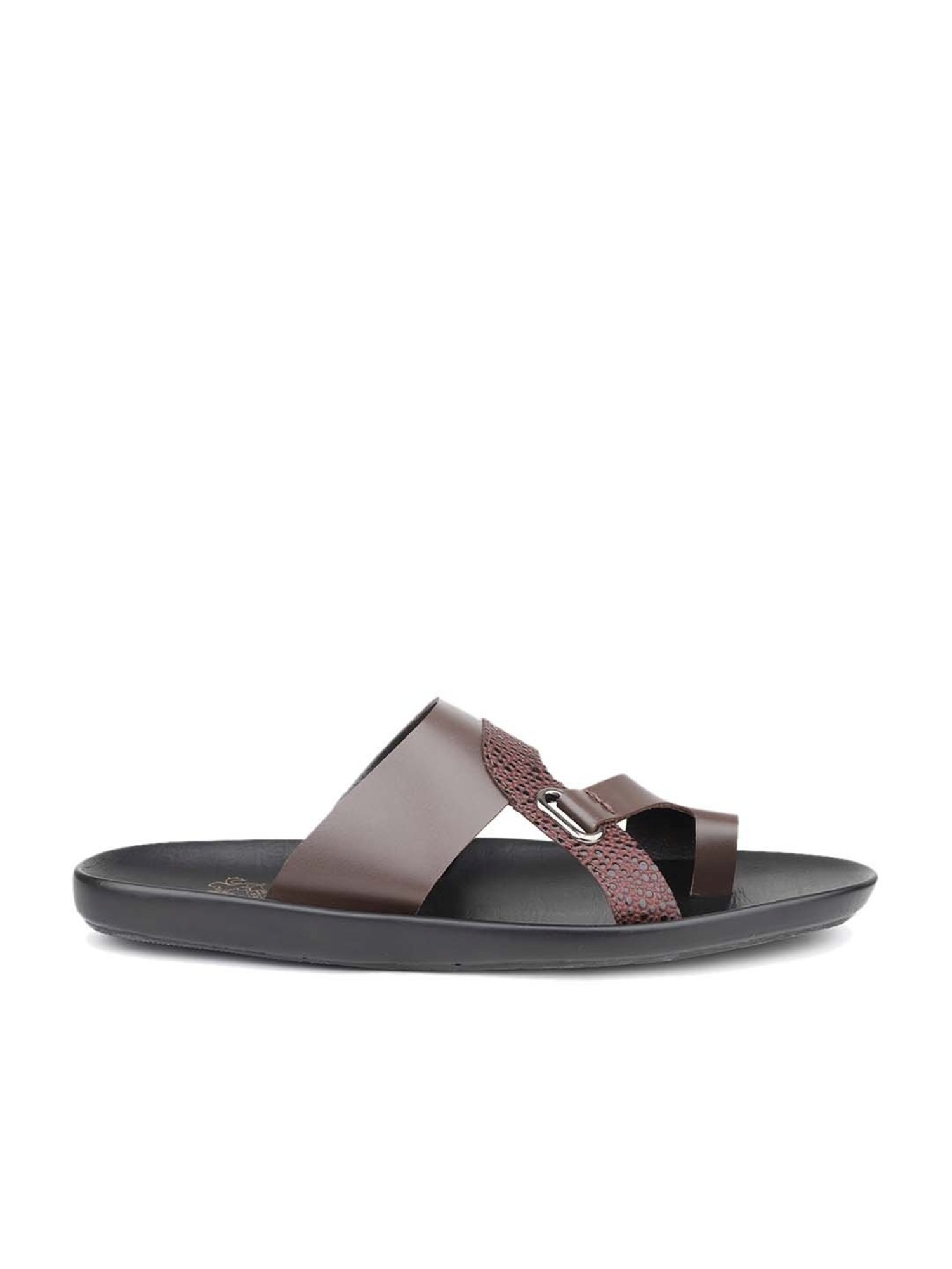 Atesber Men's Brown Toe Ring Sandals