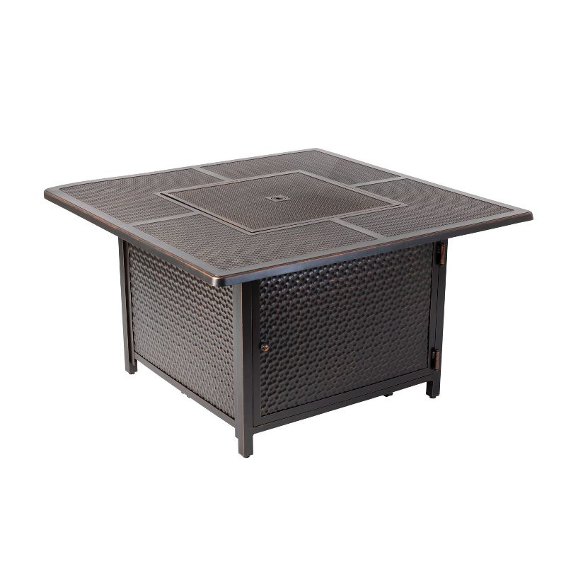 Walkers Square Aluminum LPG Fire Pit - Fire Sense